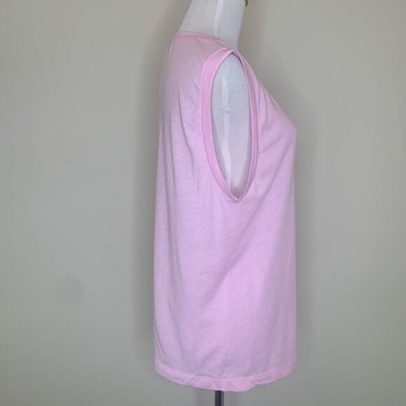 Wildfox Couture Pink Tank Sleeveless T Shirt Sz Small - Picture 4 of 8